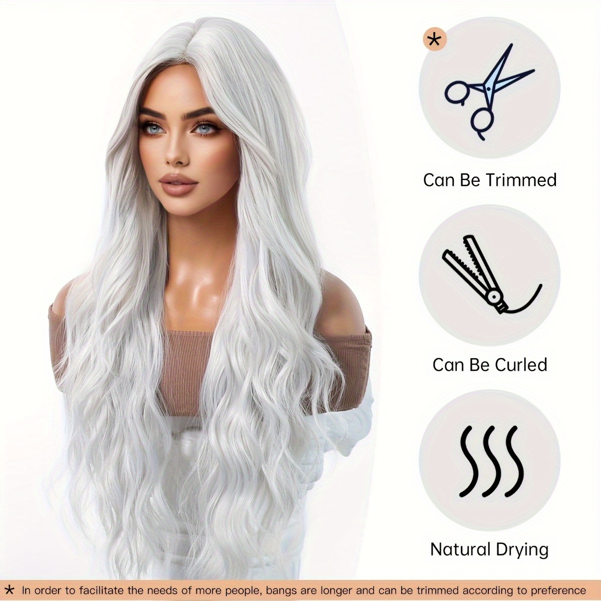 Hair Care For Wavy Hair - Anxin merk pruik van synthetische vezels: