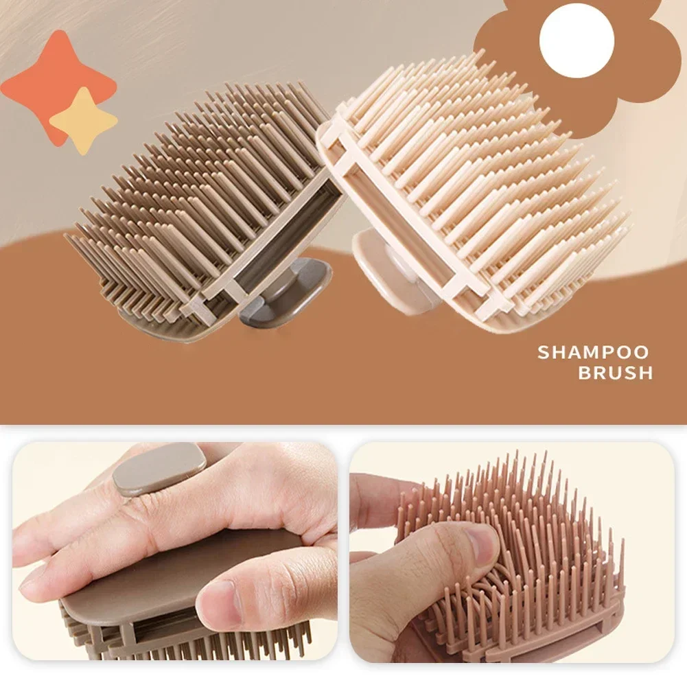Scalp Scrub Exfoliant - 1pcs Vierkante Shampoo Opzetborstel Hoofdhuid Massage