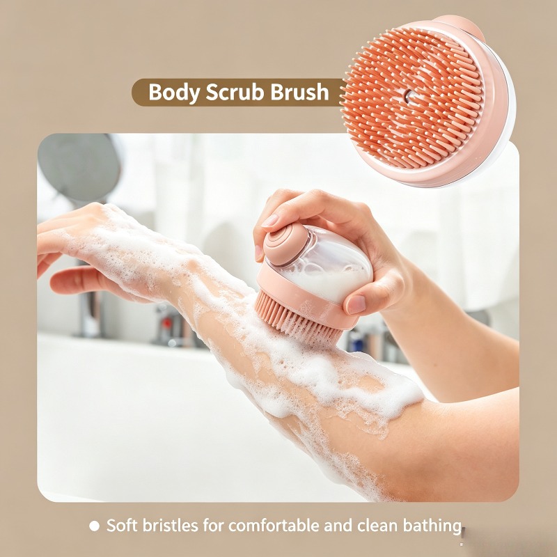 Scalp Scrub Exfoliant - Herbruikbare vloeibare hoofdmassageborstel haarwasborstel douche lichaamspeeling