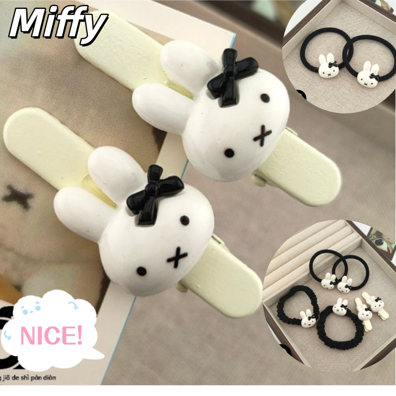 Hair Care Ingredients - Schattige Miffy Bunny Bow haarband, zwarte