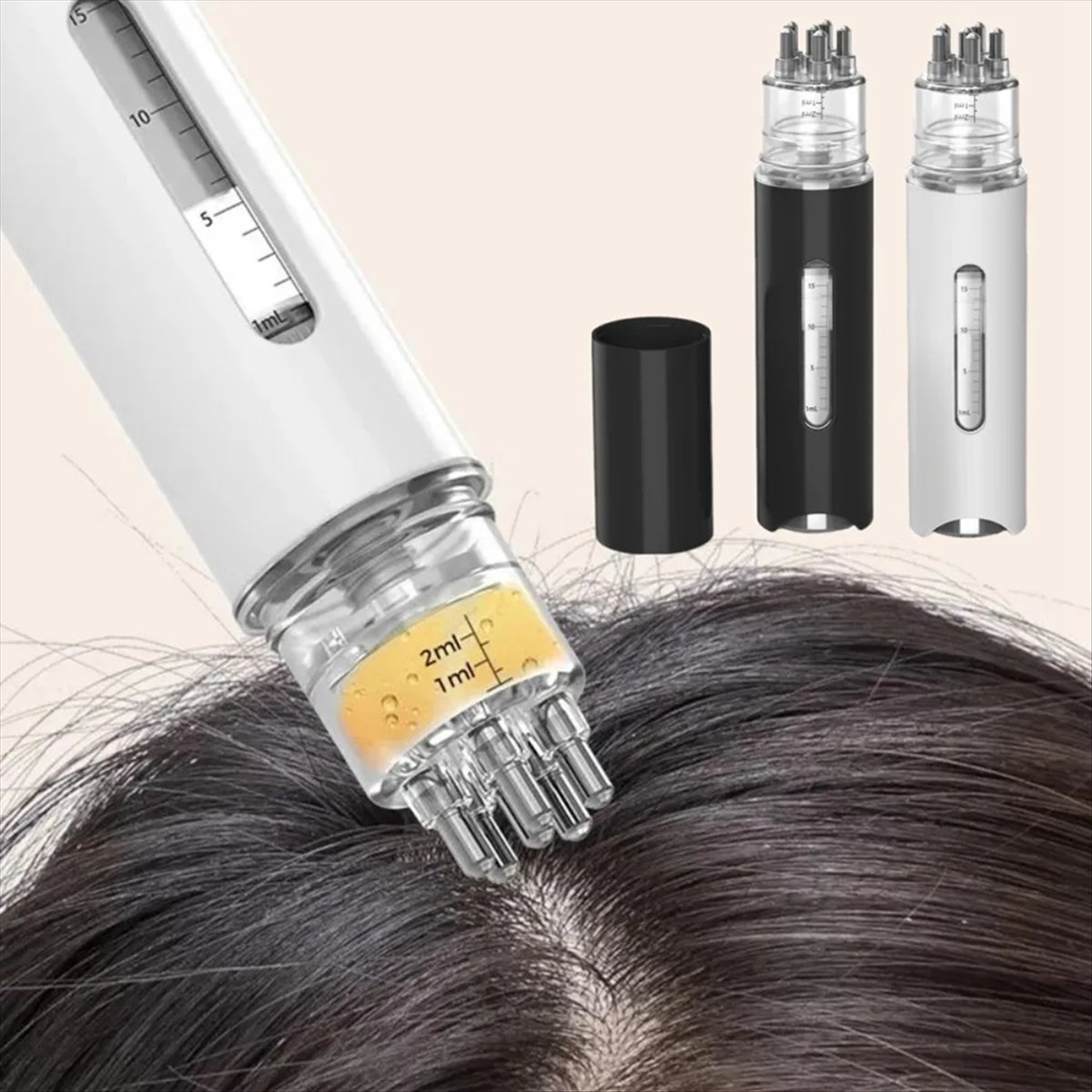 Hair Care Ingredients - *X07A Hoofdhuidapplicator Vloeibare kam Mini-massagekam Essentiële