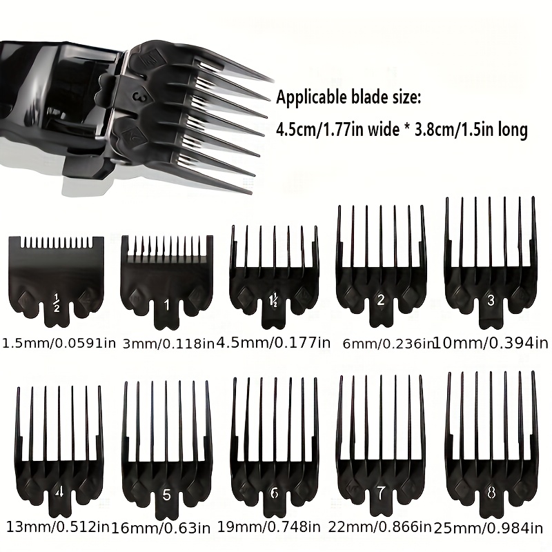 Hair Care Ingredients - 10 Stuks Zwart Plastic Tondeuse Limiet