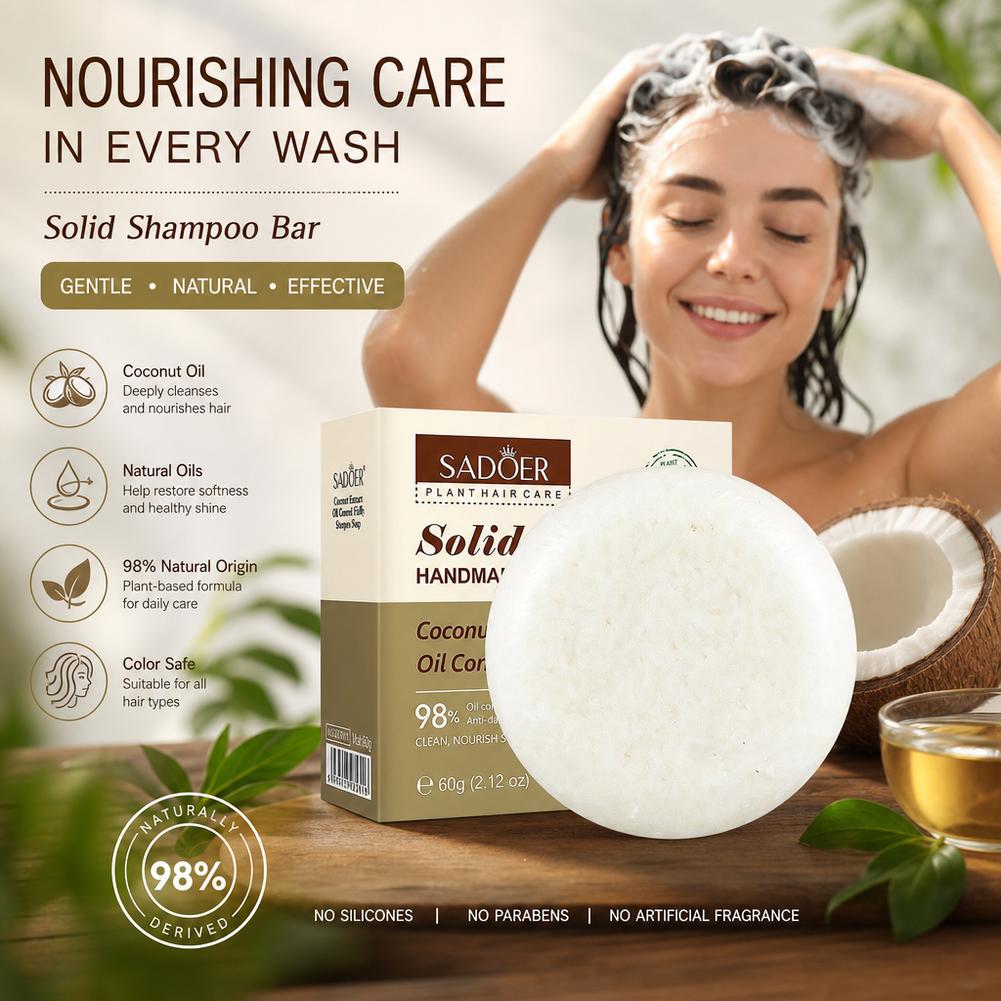 SADOER 60g Kokos Shampoo Kruid - Hair Care Herbal Products recensie en prijs