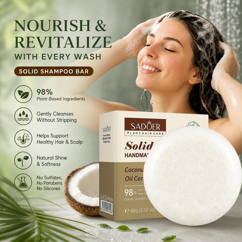 SADOER 60g Kokos Shampoo Kruid - Hair Care Herbal Products recensie en prijs