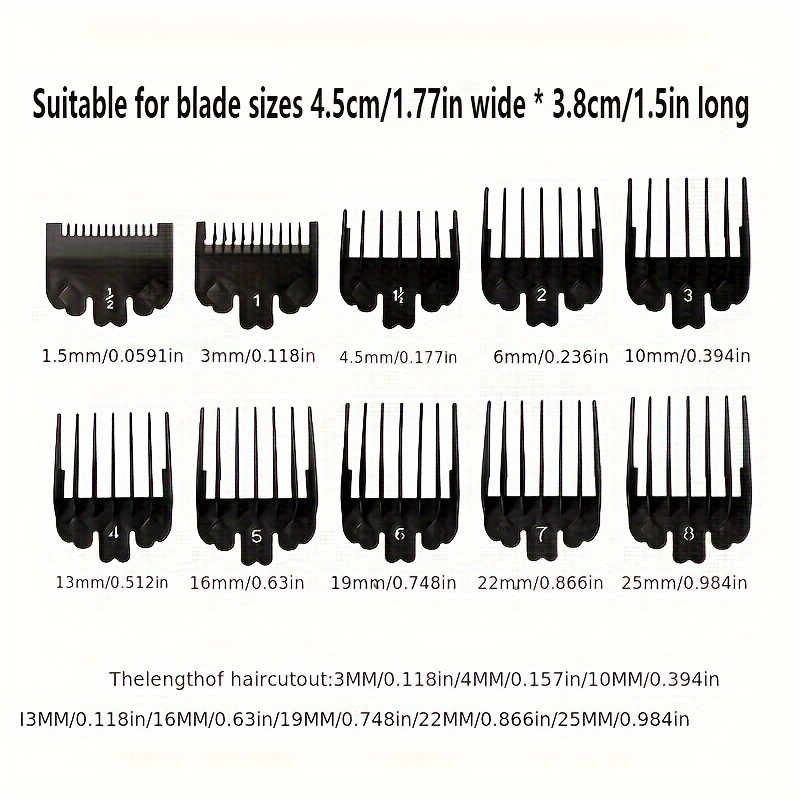 10 Stuks Zwart Plastic Tondeus - Hair Care Ingredients recensie en prijs